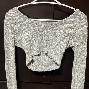 fashion nova hooded long sleeve crop top